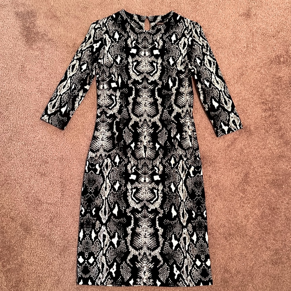 J. McLaughlin Catalyst Dress Python Pattern Dress XS